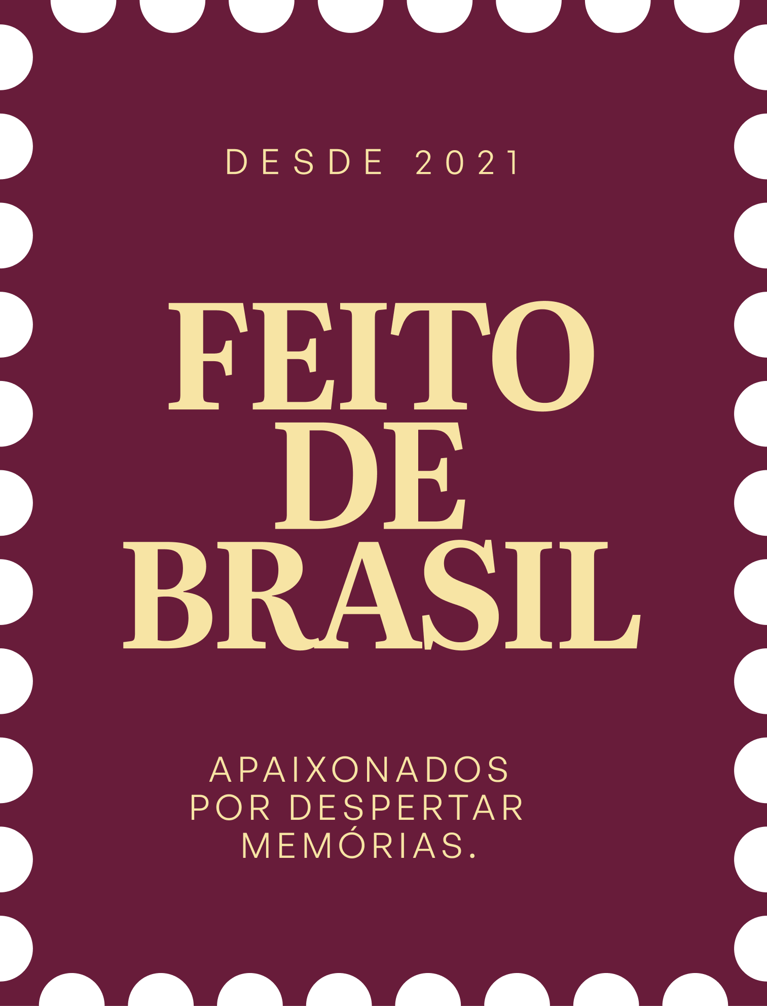Selo feito de brasil variação 1