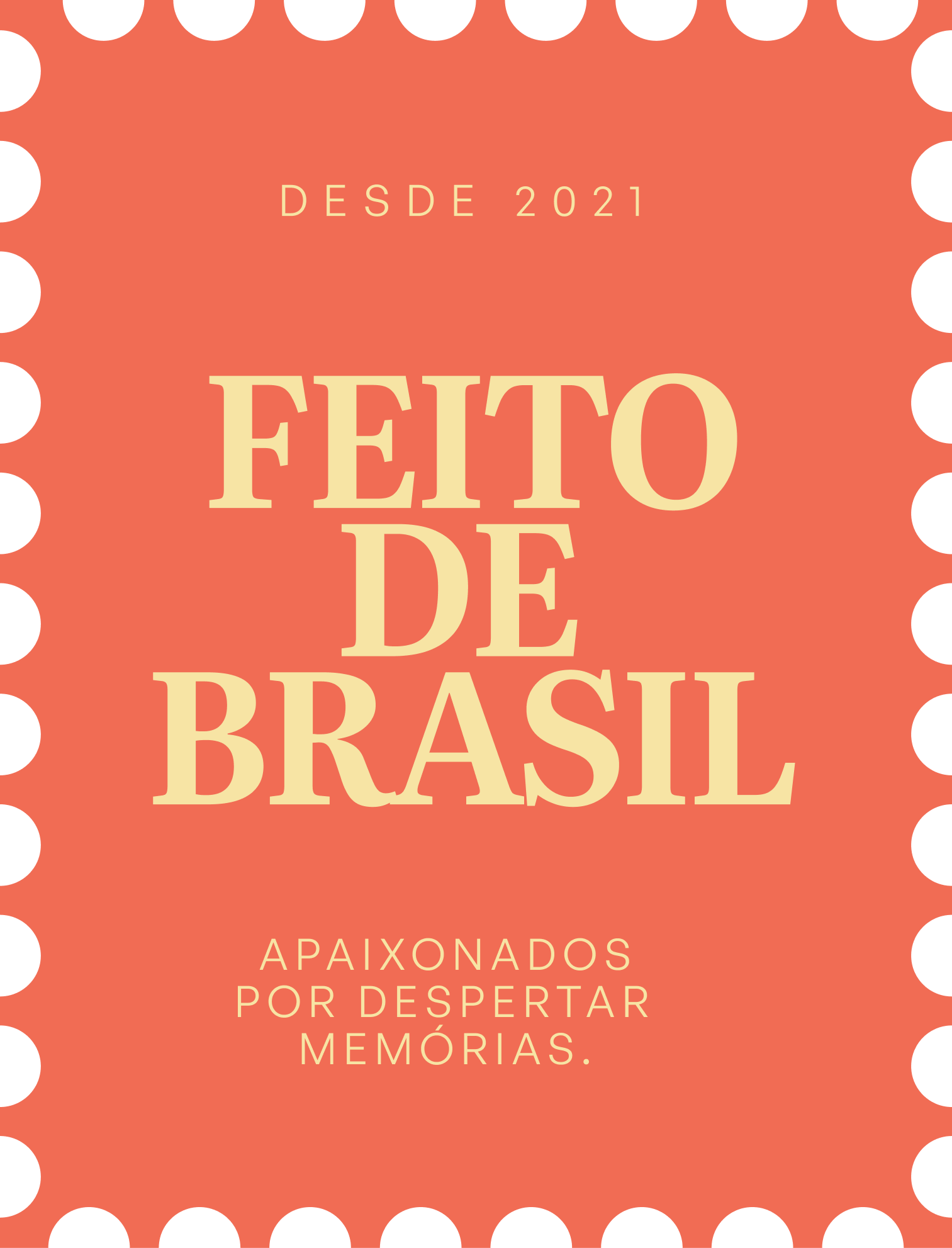Selo feito de brasil variação 3
