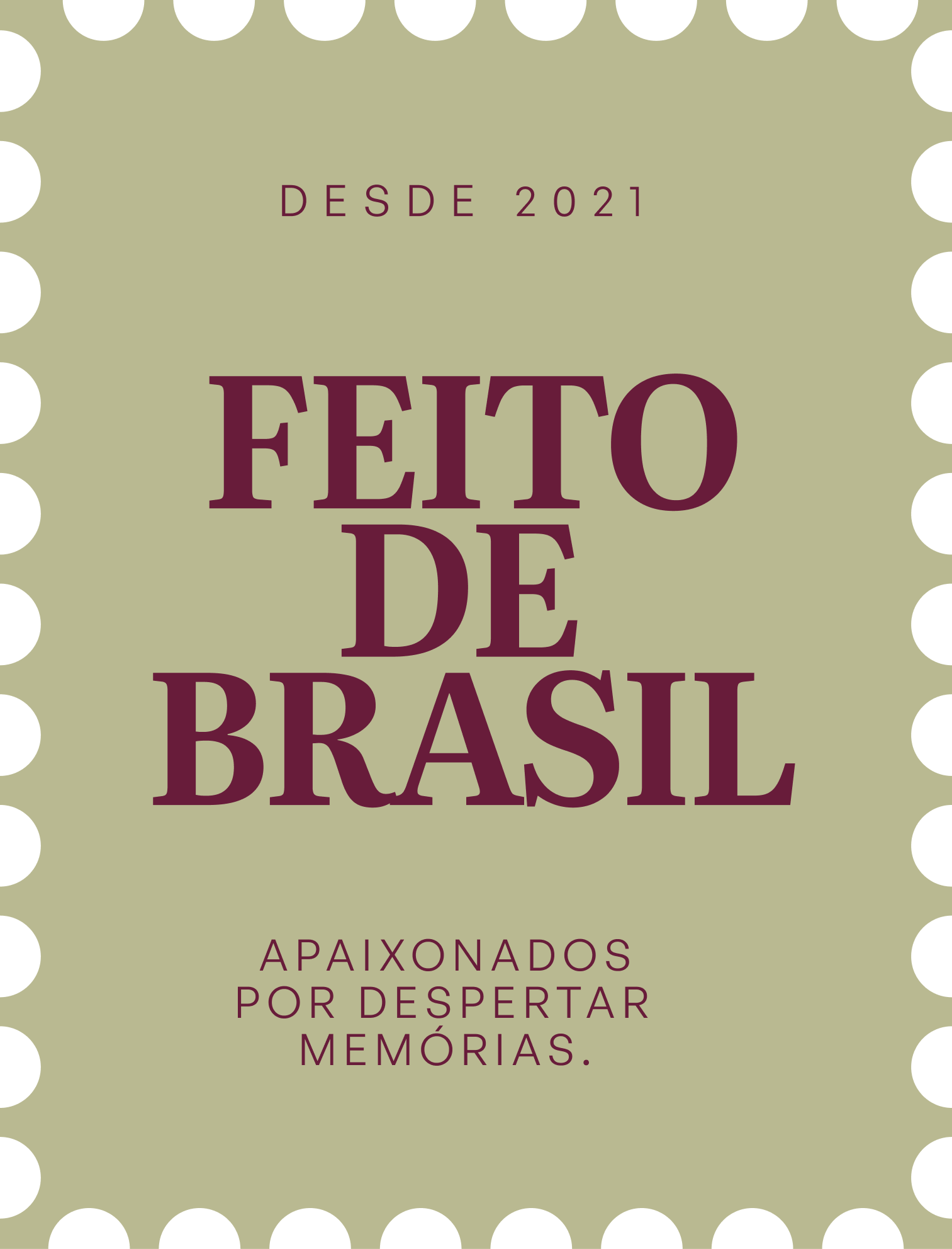 Selo feito de brasil variação 6